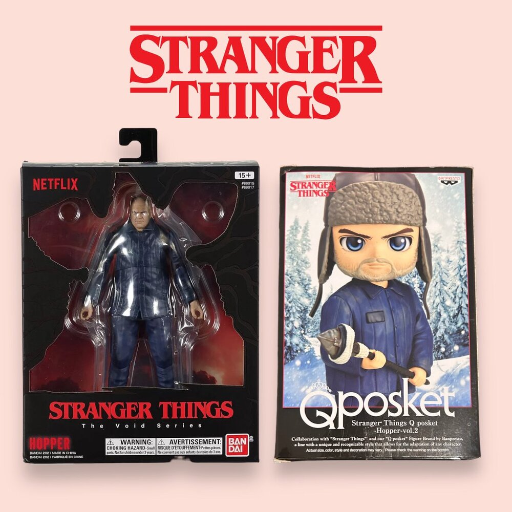 Stranger Things Season 4 - Jim Hopper Bandai Banpresto Figurines (2 Items)